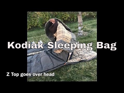 Kodiak Z Top Sleeping Bag Demo And Review