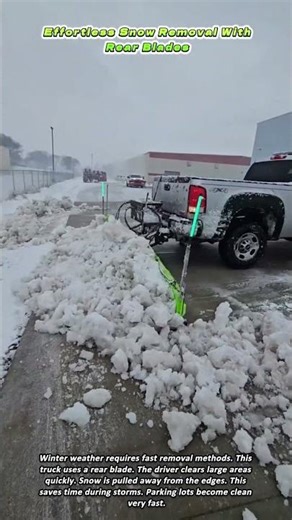 Effortless Snow Removal With Rear Blades