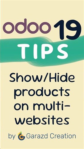 Odoo Tips - Multi Website Products