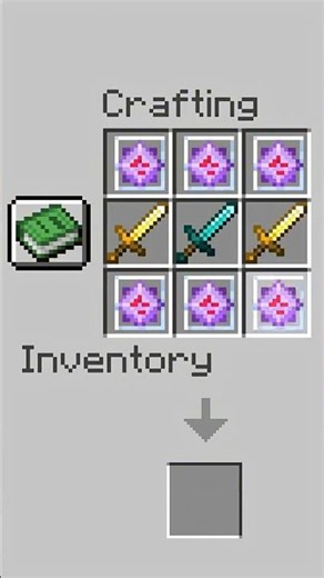 Crafting the Infinity End Crystal Sword in Minecraft! 🤯⚔️#minecraft