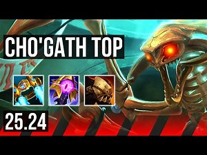 CHO'GATH vs NASUS (TOP) | Good KDA: 12/1/11 | NA Master | 25.24