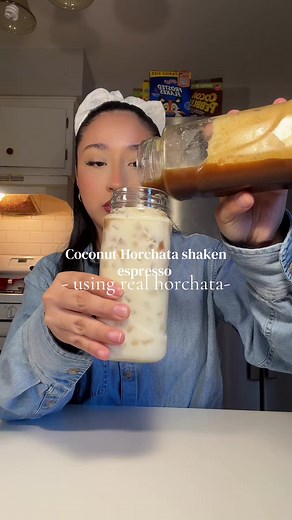 Homemade Horchata Coconut Iced Coffee Recipe