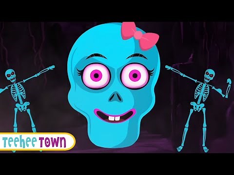 EP3 | Glowing Scary Skeleton Song + More Spooky Fun Nursery Rhymes By Teehee Town