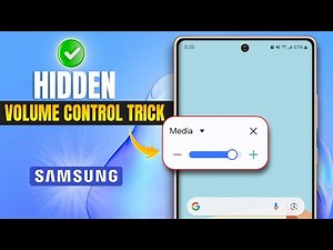 Samsung's Hidden Volume Control Trick | Samsung Galaxy Control Volume Without Buttons