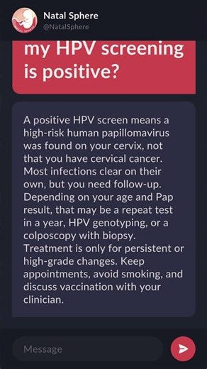 What happens if my HPV screening is positive?