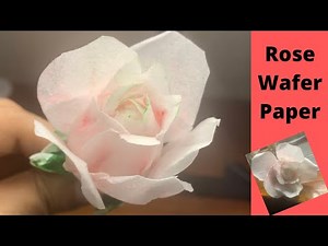 Rose Wafer Paper/Flower Cake Tutorial