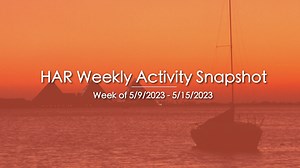 Here is the latest HAR Weekly Activity Snapshot (WAS) for the week ending May 15, 2023. More information available here - https://bit.ly/457J5RL | HAR.com