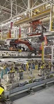 Automated BIW production line using multiple kuka robots.