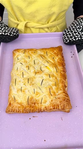 Giant breakfast puff pastry filled to perfection