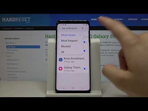 How to Change Notification Settings on SAMSUNG Galaxy S9 - Turn On / Off Apps Notifications