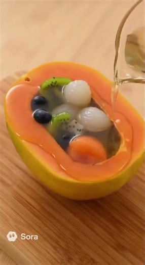 The most delicious tropical papaya jelly I've ever had! #SummerTreat 🥭