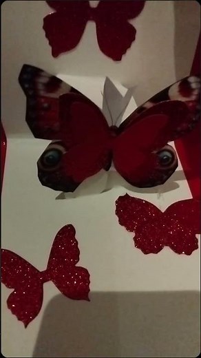 Easy DIY Layered Butterfly Pop Up Card | Crafts by Liuba Inspired Tutorial #diycrafts
