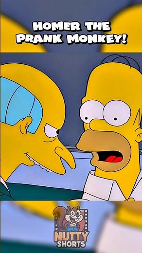 HOMER THE PRANK MONKEY! 😂🙉 #simpsons #shorts