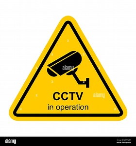 Closed circuit television camera icon, CCTV video protection alert, vector illustration Stock Vector Image & Art - Alamy