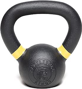 Kettlebell Kings Powder Coated Kettlebell Weights 5-90 LB | Workout Gym Equipment & Strength training sets for Women & Men | Durable Coating for Grip Strength, Rust Prevention- New
