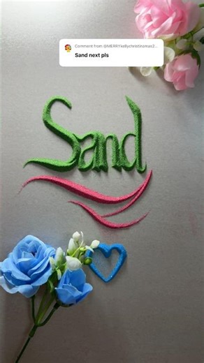 Sand | Name in sand| Beautiful Sand Writing | #nameinsand #calligraphy #sandart #handwriting #art