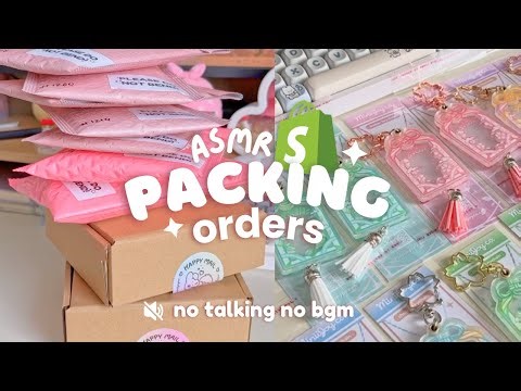 Packing orders for my stationery business 03 💌✨ | ASMR packing sounds, no talking, no bgm