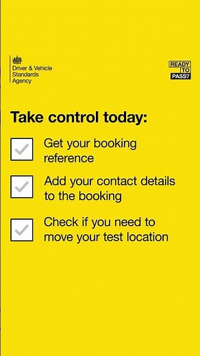 Did someone else book your driving test for you?