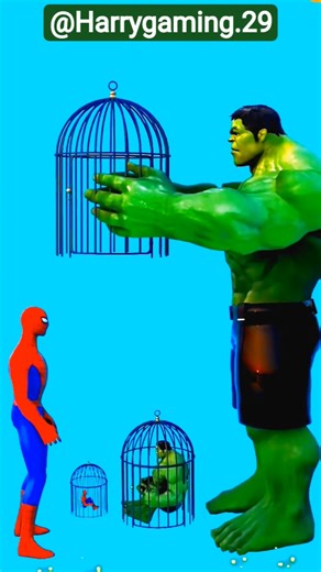 Spider-Man and Hulk free each other😁 #spiderman #marvel #hulk #gta #marvelsspiderman #spidermanfans