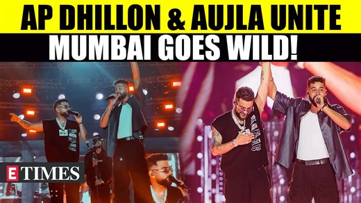 AP Dhillon, Divine Set the Stage on Fire at Karan Aujla’s Mumbai Show | WATCH