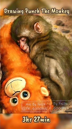 Drawing Punch the Monkey 🧡