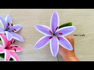 Pipe Cleaner Lily Flower Tutorial step by step | Pipe Cleaner Flower Bouquet #pipecleanerflower
