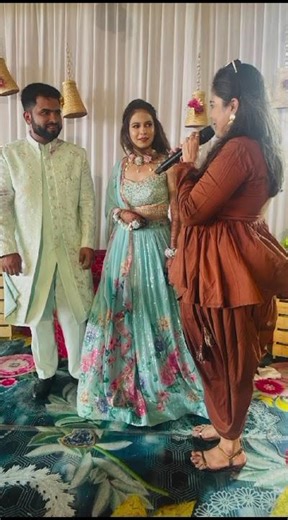 #hosted #haldi #function #event #host #anchor #rinki243