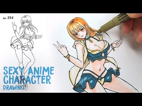 How to draw Sexy Anime Character | Manga Style | sketching | anime character | ep-354