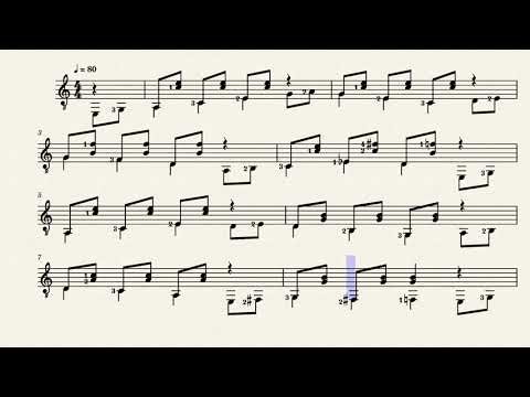 Estudio No.29 – La Cartilla de la Guitarra – Oscar Rosati