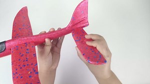 4 Pack Airplane Flying Toys, Throwing Foam Glider Plane Toys for 3-5 4-7 8-10 Year Old Kids, 2 Flight Modes Airplanes Kits with DIY Stickers, Outdoor Sport Toys Boys Girls Birthday Party Favors Gift