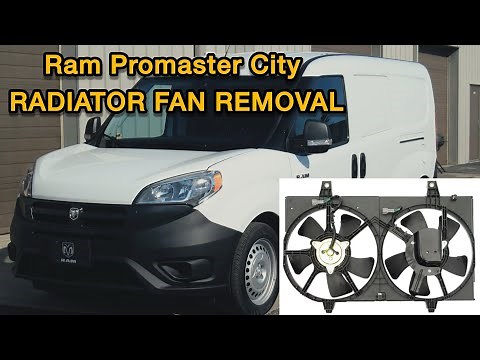 Ram Promaster city radiator fan assembly removal (walk through)