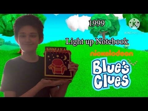 Blue’s Clues 1999 Handy Dandy Light Up Nighttime Notebook UNBOXING