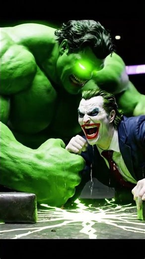 Hulk vs Joker Arm Wrestling — EPIC Ending! 💥🤡💚 #shorts