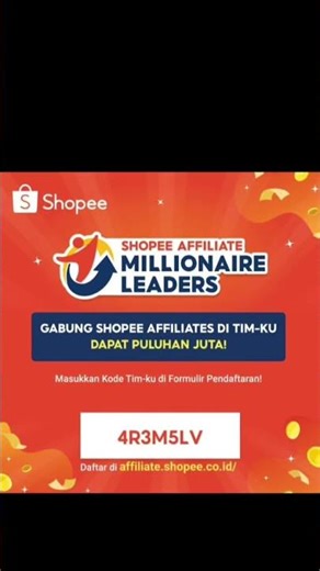 Daftar Shopee Affiliate Program