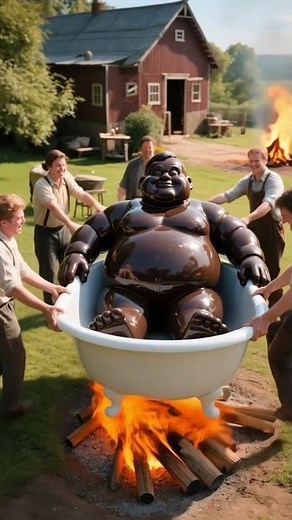 Chocolate Man's Unfortunate Spa Day! 🛁🔥