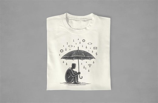 Systems Lab Umbrella Shirt - Quiet Signal Control Graphic Tee - Minimalist Charcoal Figure - Reduce Noise Shirt - Calm Mind Systems Thinking - Etsy