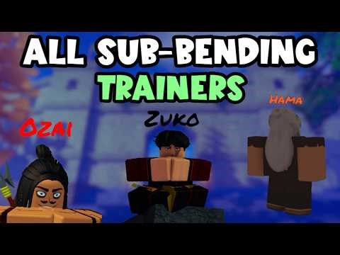Where to Find Every Sub-Bending Trainer | Avatar Rogue Benders Roblox