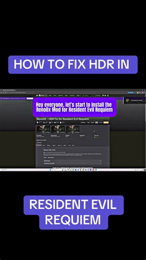 Hey everyone, many of you have been asking how I resolved the HDR issues in Resident Evil Requiem on PC. As those who watched my gameplay know, the HDR wasn’t performing as expected on my 4K setup with an RTX 5090 at maximum settings. I’ve uploaded a video tutorial explaining how I used the RenoDX mod to address this. RenoDX is a mod that enhances visuals and properly implements HDR, improving the overall look significantly. You can visit my YouTube channel to view my recent videos and see the d
