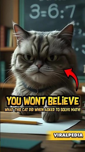 This Cat’s Reaction to a Simple Math Problem Broke the Internet! - VIRALPEDIA