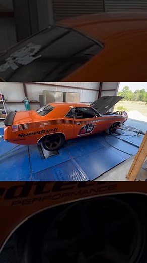 2.9K views · 123 reactions | Fast Fish is on the Dyno and sounding like a mean Hell powered Cuda! Ken's AAR is running our ExtReme front subframe with our IRS and a Redeye Hellcat engine putting 709 HP to the ground. #SpeedtechPerformance #PerformanceDRIVEN #Hemi #Cuda #HemiCuda #PlymouthCuda #AAR #AARCuda #CudaAAR #Hellcat #Redeye #RedeyeHellcat | Speedtech Performance | Facebook