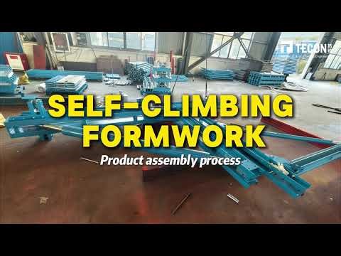 Pre-Assembly of Self-Climbing Formwork System | Efficient solution for large-scale construction