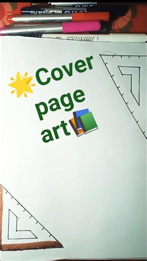 Most Satisfying Mathematics Cover Page Design 📐✨ | Geometry Shapes Art | Easy & Creative