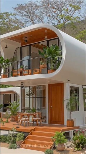 Small House Design Curved Walls Meet Contemporary Living #housedesign #modern #home