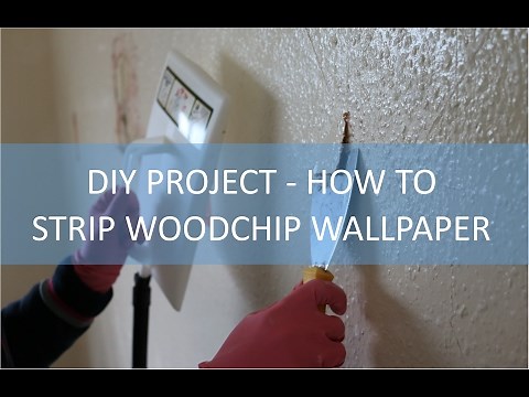 Household DIY project - How to remove woodchip wallpaper, the easy way!