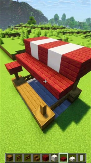 Minecraft Market Stall 🛒 Easy Build! #minecraft #minecraftbuild #minecraftguide