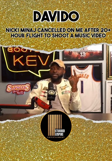Davido Reveals Nicki Minaj Canceled Music Video Shoot