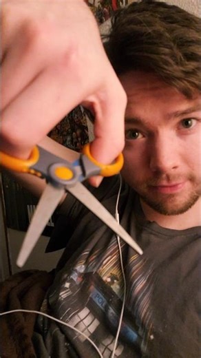 ASMR Lo-Fi Haircut - Scissors Sounds | #asmr #shorts