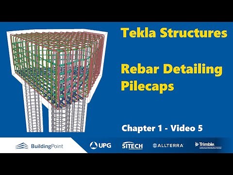 Tekla Structures - Chapter 1, Video 5 - Pile Caps