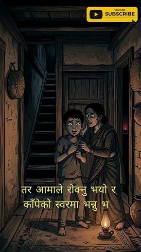 आँगनमा को उभिएको थियो? 🌑👣.... #nepalihorrorstory #scarystory