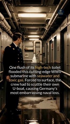 99K views · 196 reactions | A toilet malfunction led to a German U-boat sinking itself in a bizarre twist of fate #history #submarine #WWII #navalhistory | The Viral World | Facebook